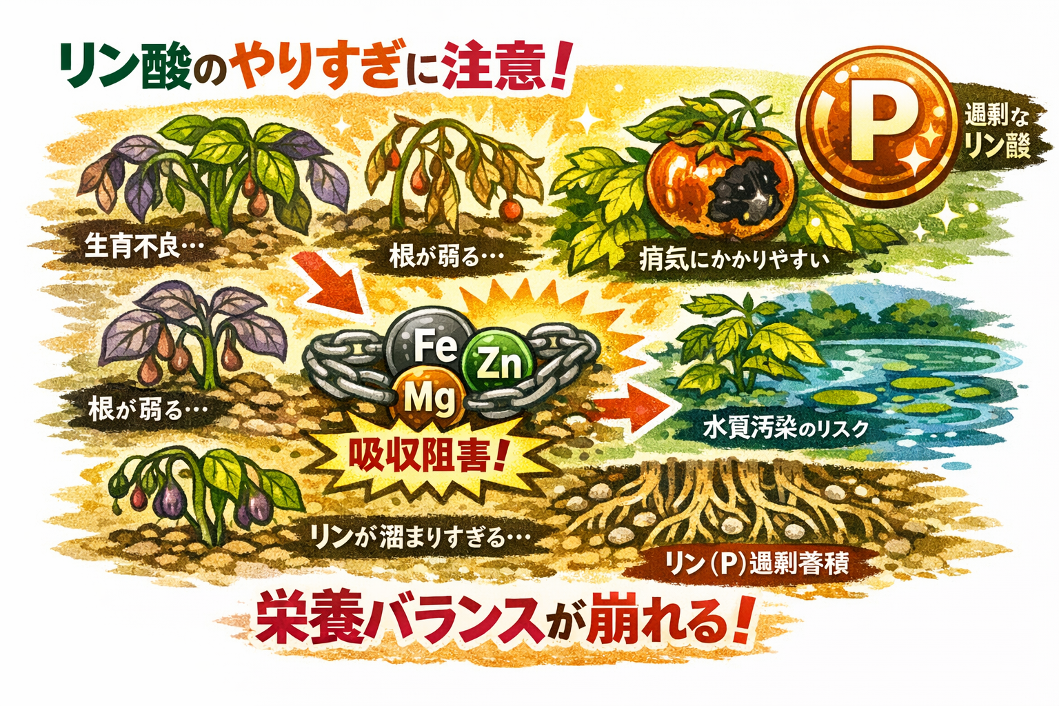 リン弊害